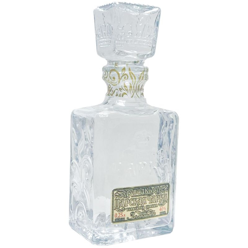 Изображение товара Водка Царская Чарка Золотая 40% 250мл Россия элитный напиток