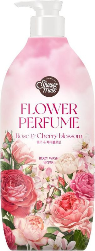 Изображение товара Гель Shower Mate Роза для душа 900мл освежающее очищение уход для всей семьи