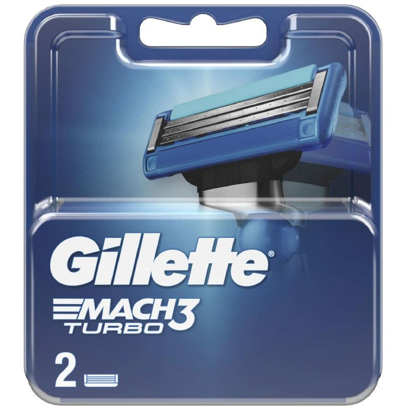 Изображение товара Кассета Gillette Mach3 Turbo 2шт - сменные лезвия для бритья