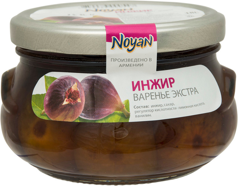 Изображение товара Варенье Noyan из инжира, натуральное, 450 г - Россия, сладкое лакомство