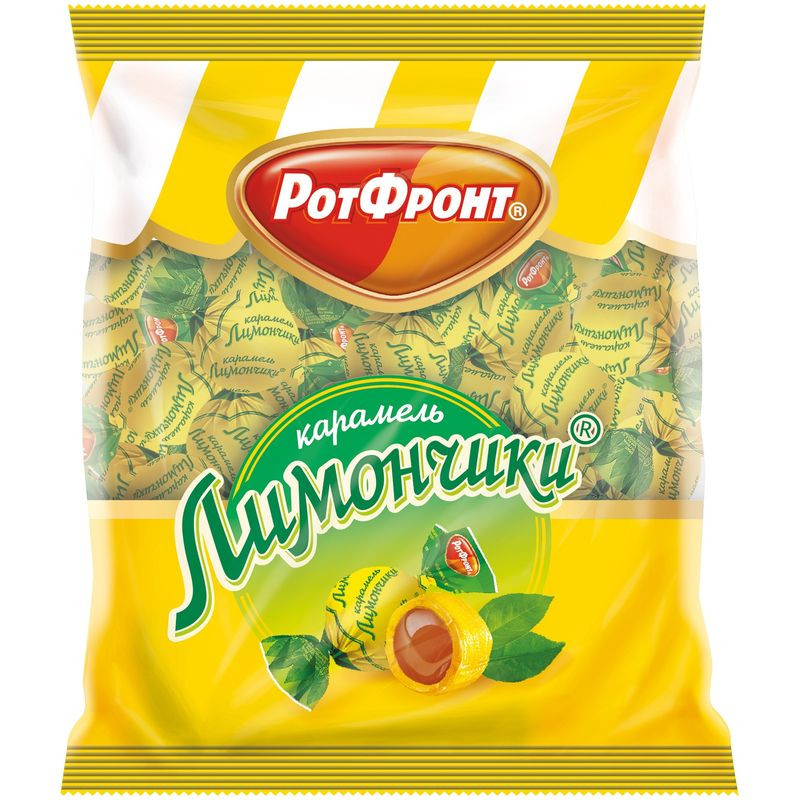 Изображение товара Карамель Рот Фронт Лимончики 250г конфеты с натуральными ингредиентами