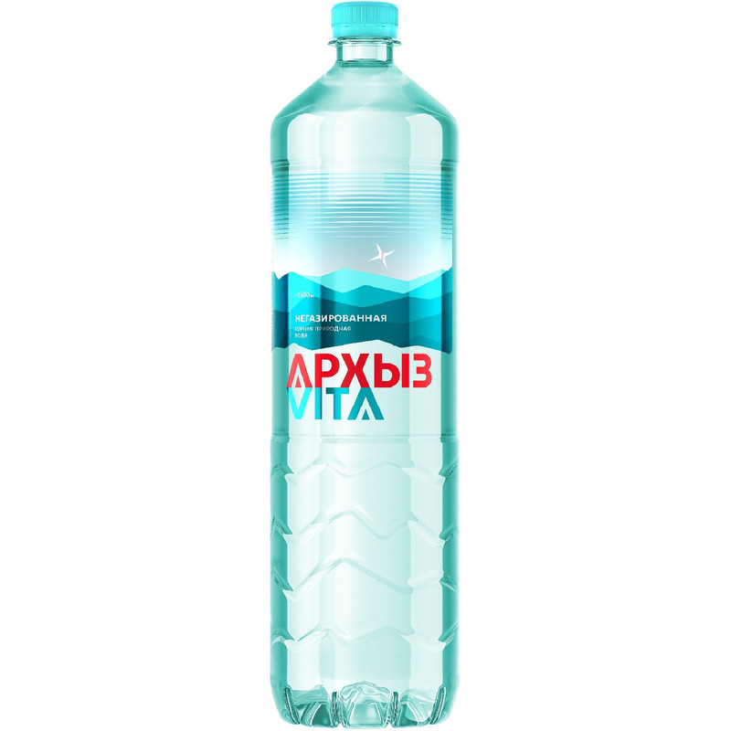 Изображение товара Вода Архыз Горная природная питьевая столовая негазированная, 1.5л
