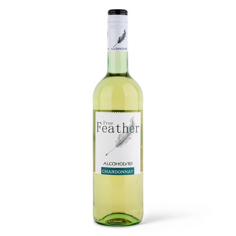Изображение товара Безалкогольное вино Free Feather Шардоне белое полусладкое 750мл