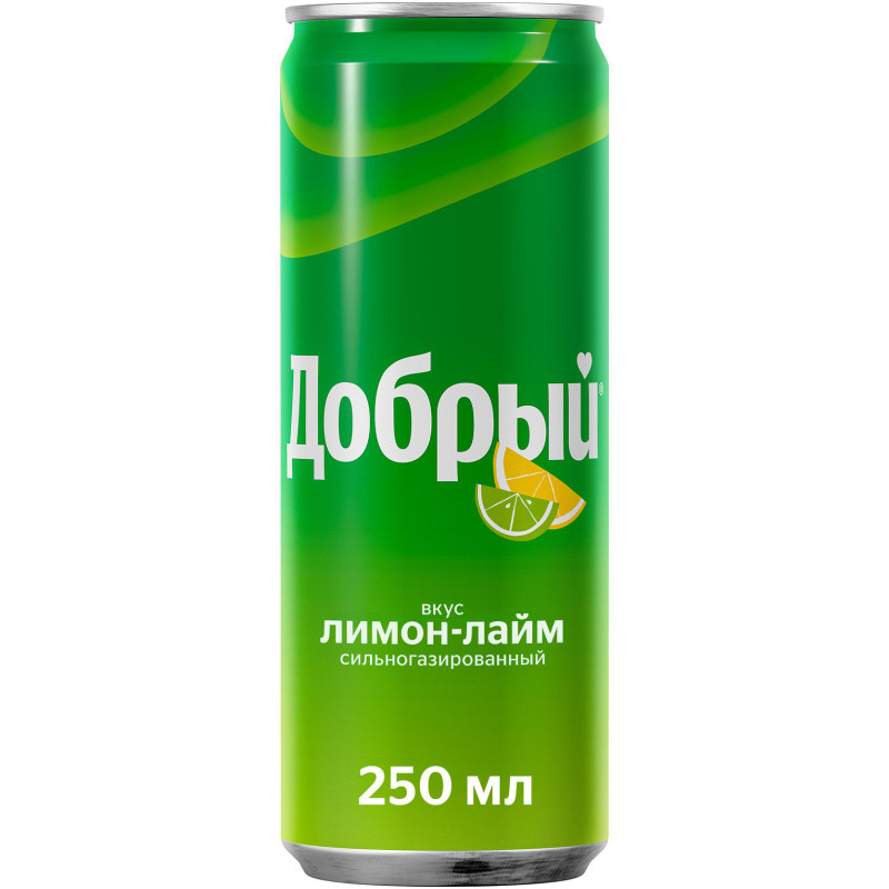 Изображение товара Напиток газированный Добрый лимон-лайм, 250мл