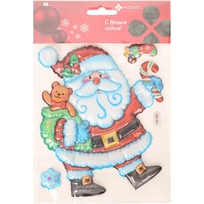 Изображение товара Декоративные наклейки Дед Мороз Маркет для праздников 9999 дней стойкости