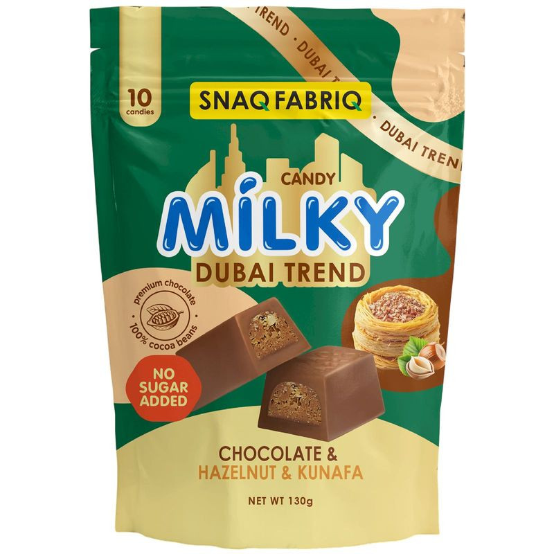 Изображение товара Шоколад молочный Snaq Fabriq с фундуком и хрустящим тестом 130г
