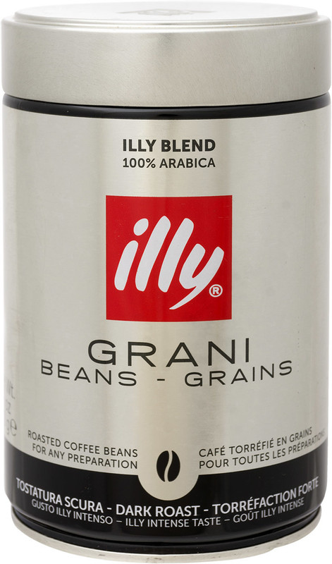 Изображение товара Кофе в зёрнах Illy 100% Арабика тёмной обжарки 250 г Италия