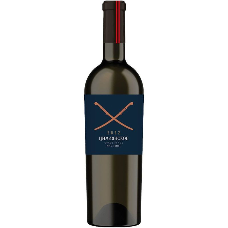 Изображение товара Вино Цимлянское Рислинг белое сухое 750мл