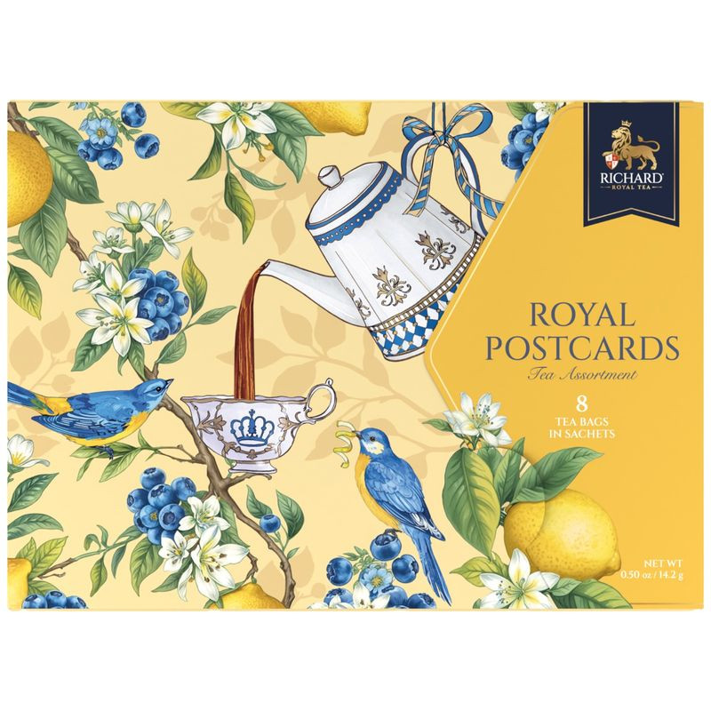 Изображение товара Чай Richard Королевские открытки ассорти 14.2г натуральный чайный набор