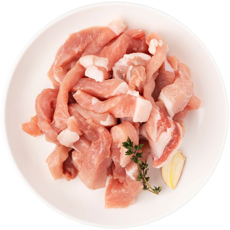 Изображение товара Поджарка свиная охлажденная мелкокусковая собственное производство Перекрёсток