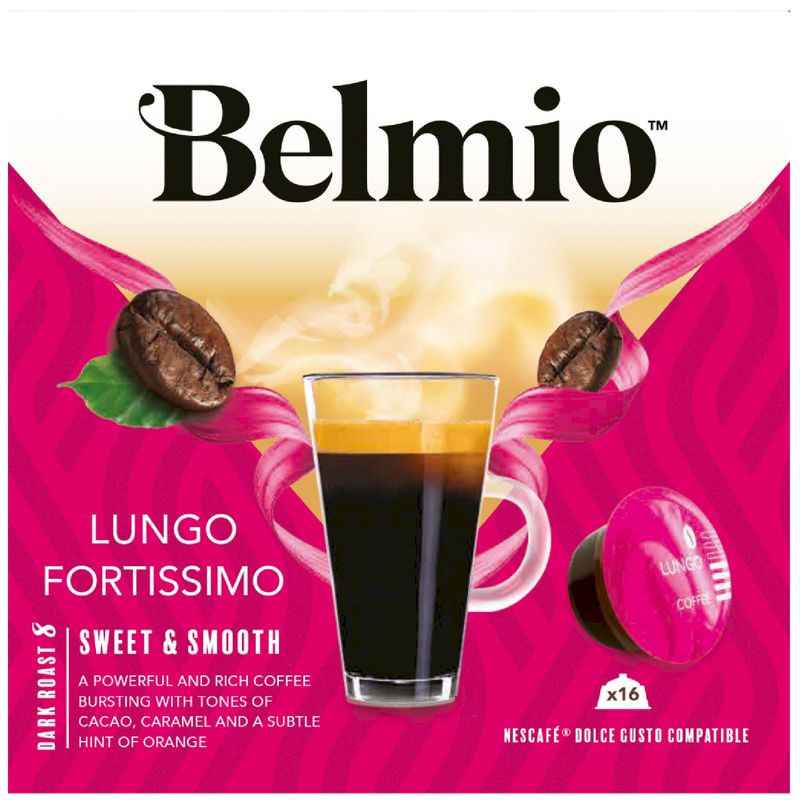 Изображение товара Кофе в капсулах Belmio Lungo Fortissimo натуральный 16х7г для кофе-машин