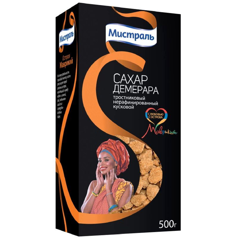 Изображение товара Тростниковый нерафинированный сахар Мистраль 500г натуральный и ароматный