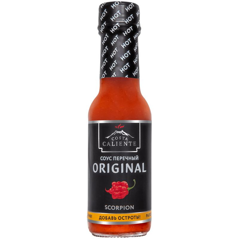 Изображение товара Соус Costa Caliente Scorpion перечный 90 мл острый и насыщенный вкус