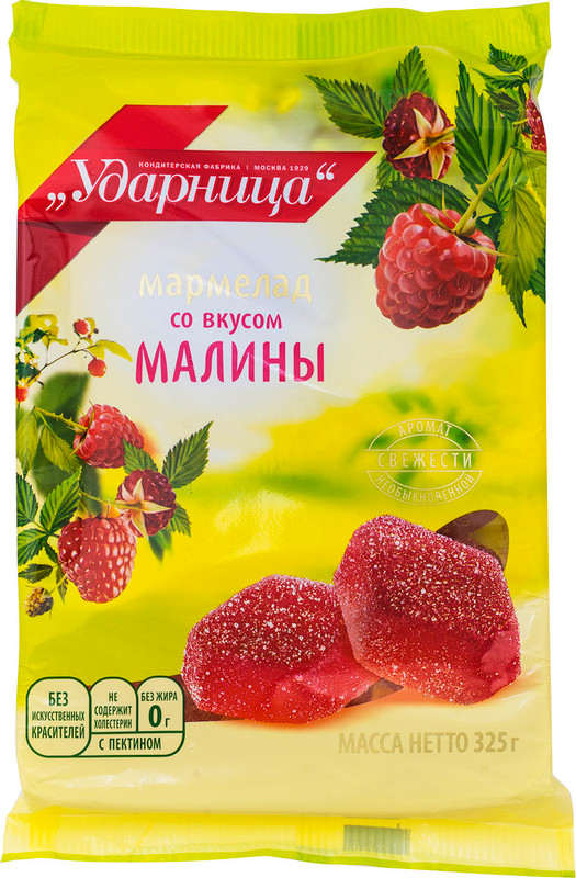 Изображение товара Мармелад Ударница малина, 325г