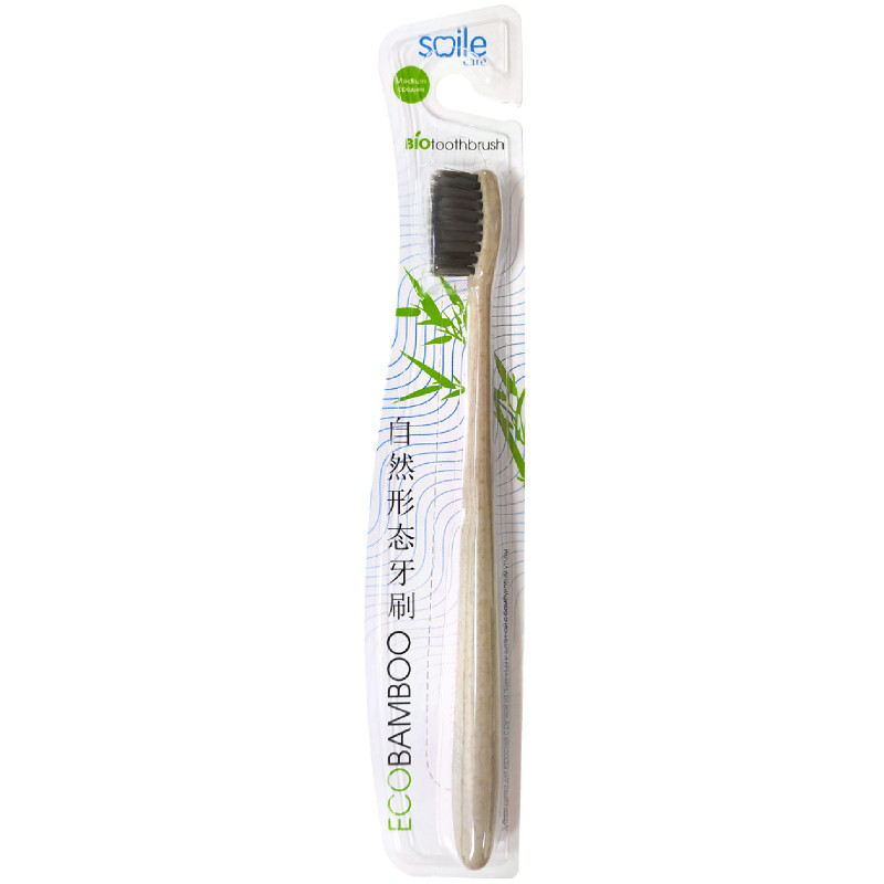 Изображение товара Зубная щетка Smile Care Eco Bamboo с бамбуковым углем средняя
