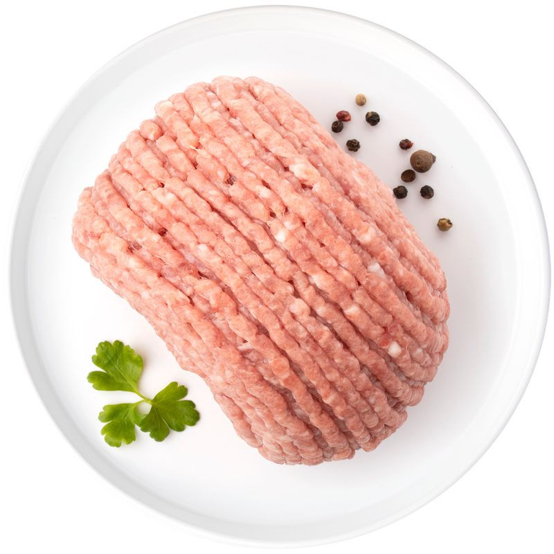 Изображение товара Фарш куриный Перекрёсток из филе грудки свежий 469.99 рублей