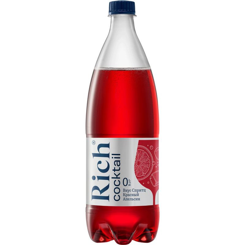 Изображение товара Безалкогольный газированный напиток Rich Спритц красный апельсин 1л
