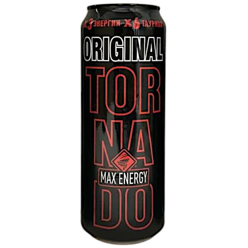Изображение товара Напиток энергетический Tornado Max Energy Original газированный, 450мл