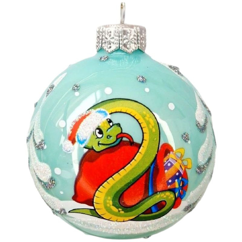 Изображение товара Новогодний шар Змеи 65 мм от Карнавал-Премьер для праздничного декора