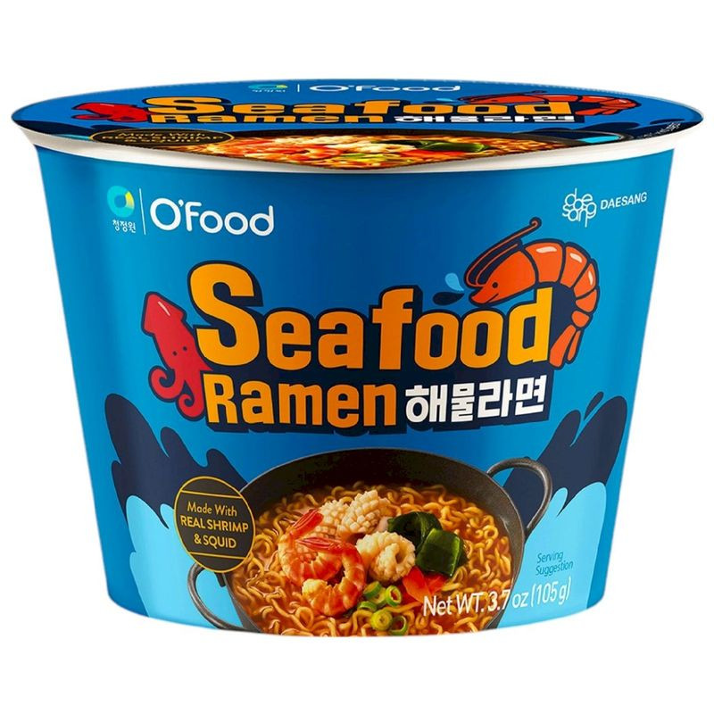 Изображение товара Лапша O'Food со вкусом Морепродуктов 102 г быстрое блюдо китайский продукт