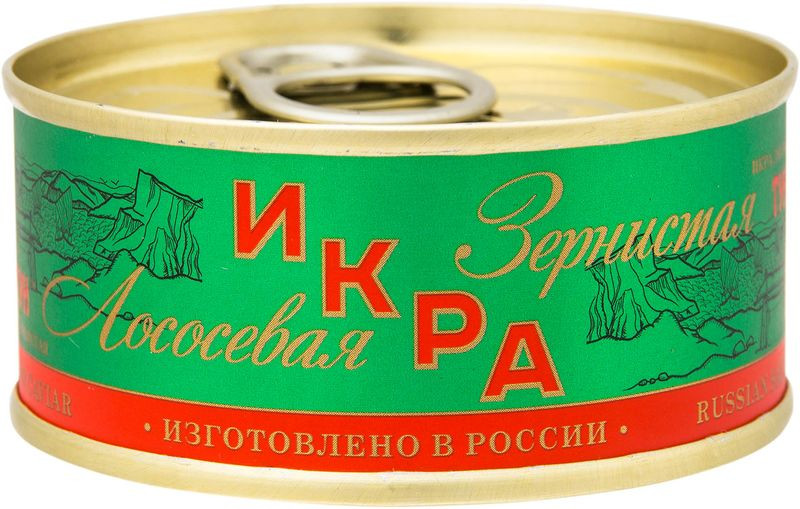 Изображение товара Икра лососёвая Тунгутун 95г - натуральный деликатес из России