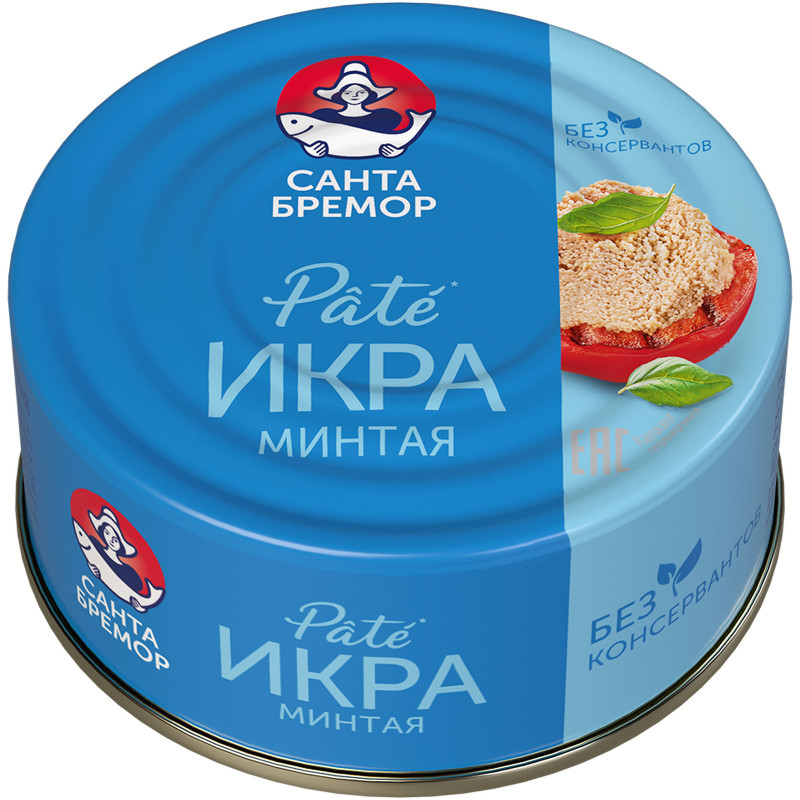 Изображение товара Икра минтая Санта Бремор Pate, 90г