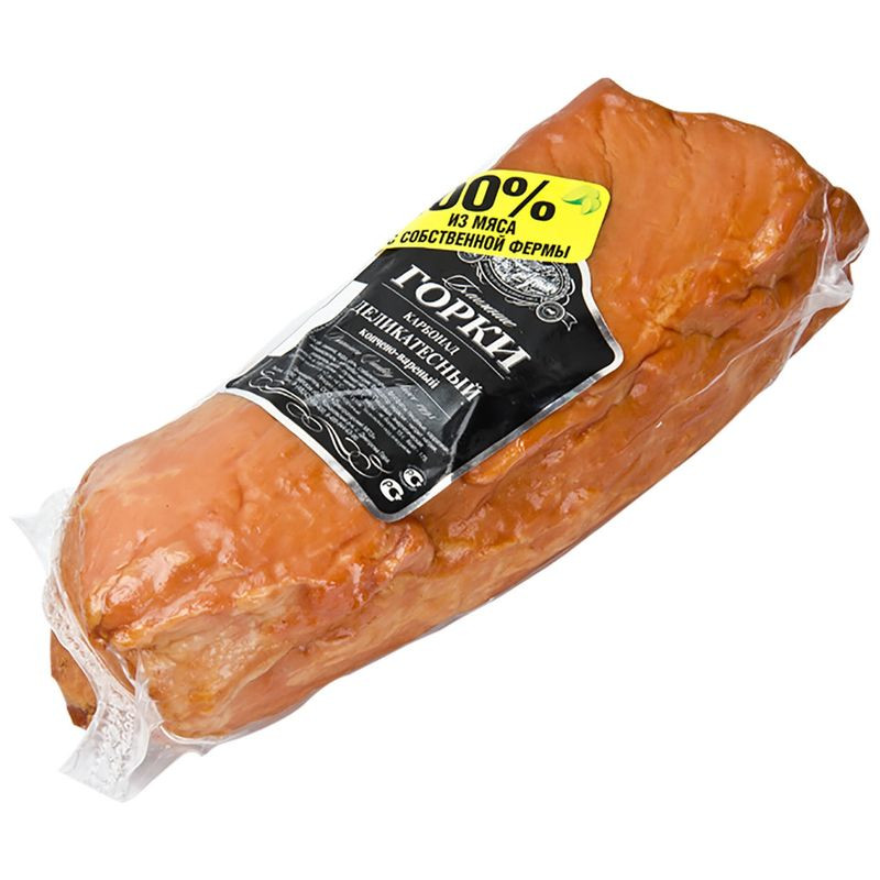 Изображение товара Деликатесный копчёно-варёный карбонад Ближние горки 1759.9 рублей Россия