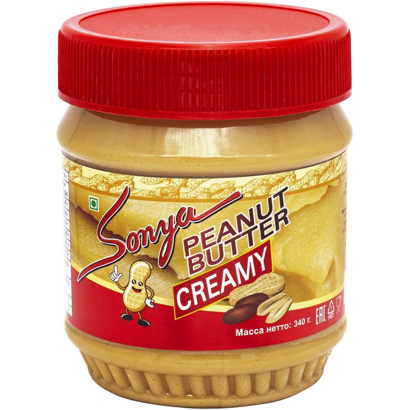 Изображение товара Паста арахисовая Sonya Мягкая 340г - натуральный источник белка и жиров