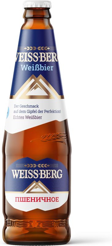 Изображение товара Пиво Weiss Berg Пшеничное нефильтрованный неосветленный 440мл