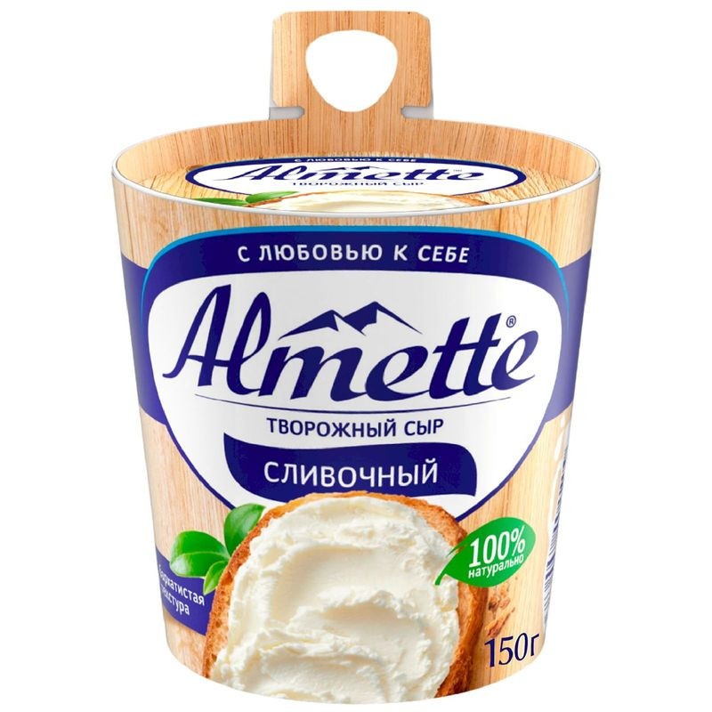 Изображение товара Сыр творожный Almette Сливочный 60% 150г