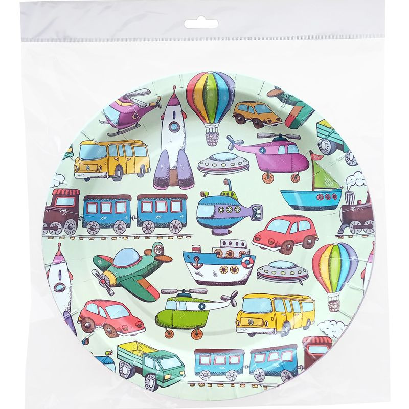 Изображение товара Тарелки детские одноразовые бумажные 23см Маркет Kids, 6шт