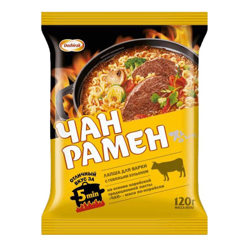 Изображение товара Лапша Чан Рамен Корейская быстрого приготовления 120г с приправами
