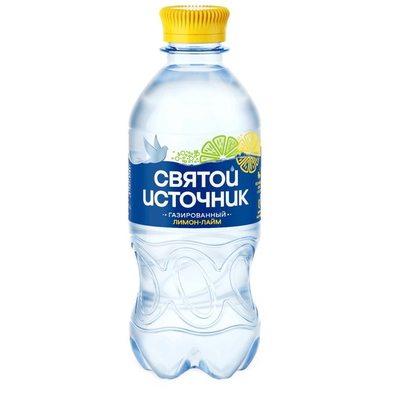 Изображение товара Вода Святой Источник Лимон-Лайм ароматизированная газированная, 330мл