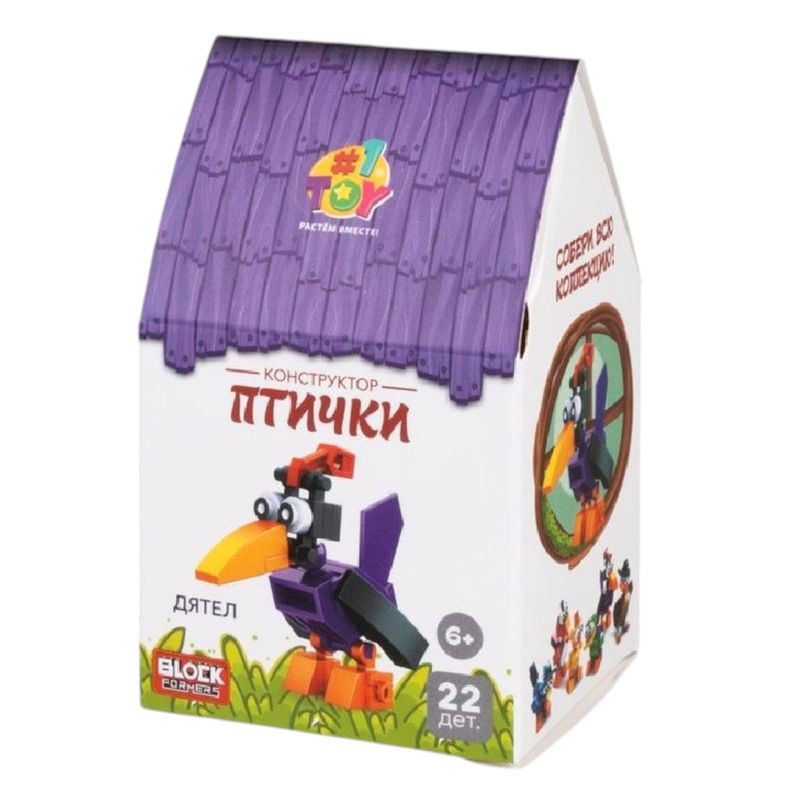 Изображение товара Конструктор 1Toy Птички в ассортименте для детей