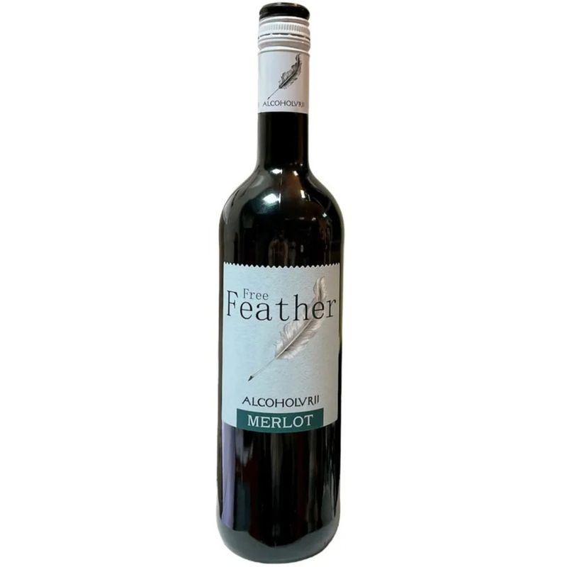 Изображение товара Безалкогольный красный напиток Free Feather Merlot 750 мл фруктовый вкус