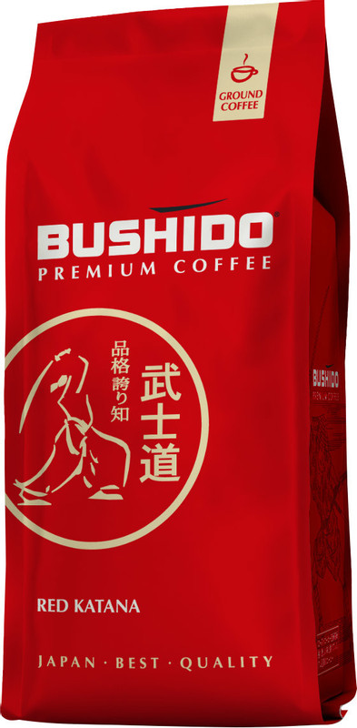 Изображение товара Кофе Bushido Red Katana молотый 227 г — арабика, средняя обжарка, Нидерланды
