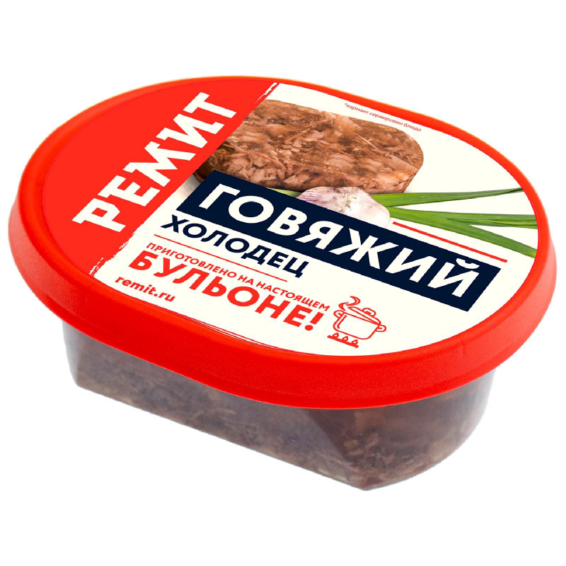 Изображение товара Холодец Ремит говяжий мясосодержащий, 300г