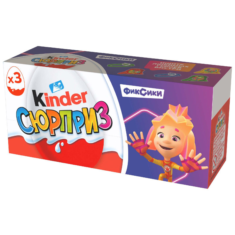 Изображение товара Яйцо Kinder Сюрприз молочный шоколад с игрушкой 60г