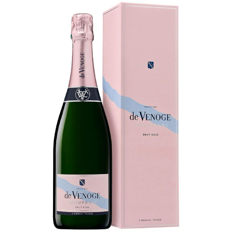 Изображение товара Игристое розовое шампанское de Venoge Cordon Bleu Brut Rose 750мл АОС Франция