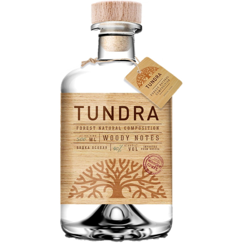 Изображение товара Водка Tundra Древесные ноты крайнего севера особая 40%, 500мл