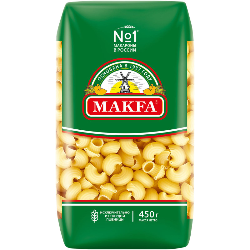Изображение товара Макароны Makfa улитки, 450г