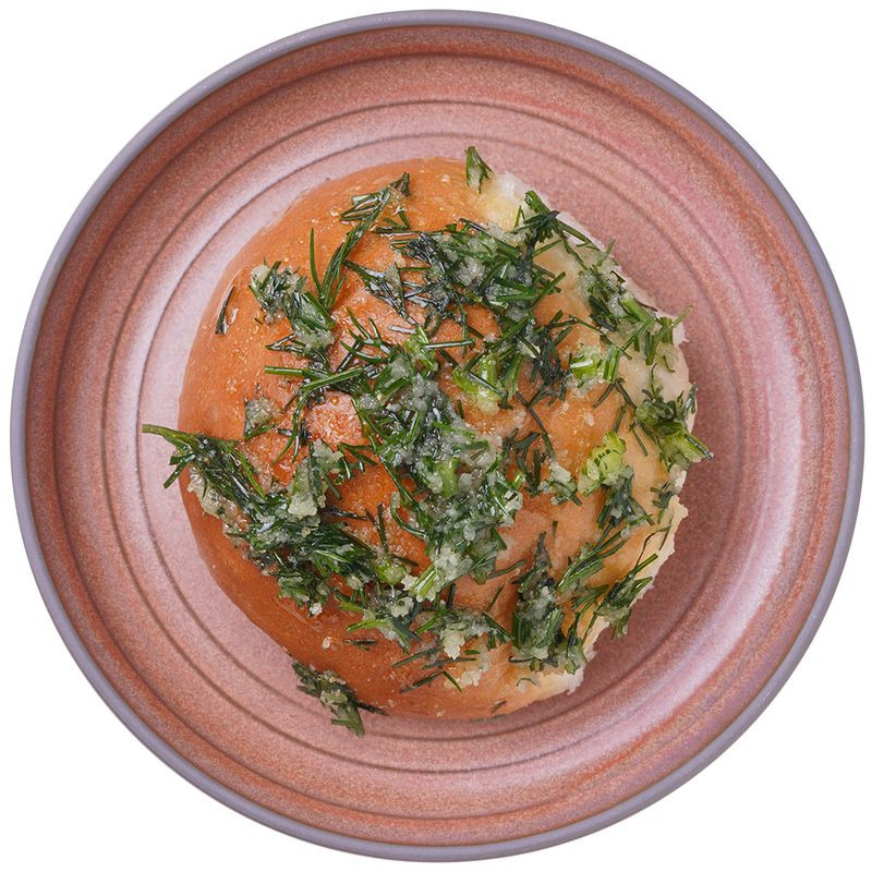 Изображение товара Пампушка с чесноком от Пекарни Перекрёсток свежая натуральная выпечка