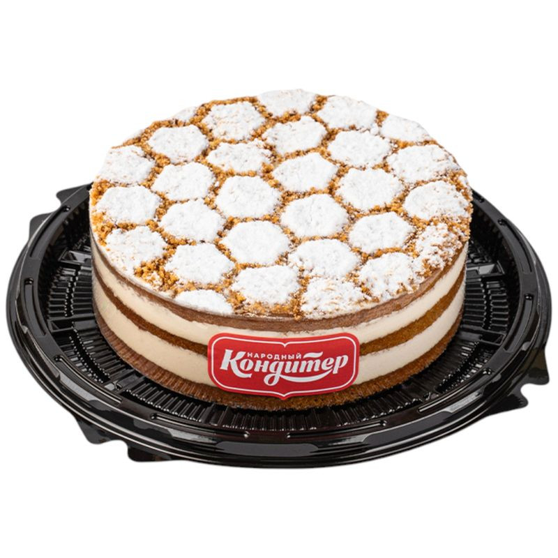 Изображение товара Медовик с заварным кремом Народный Кондитер 500г вкусный и натуральный