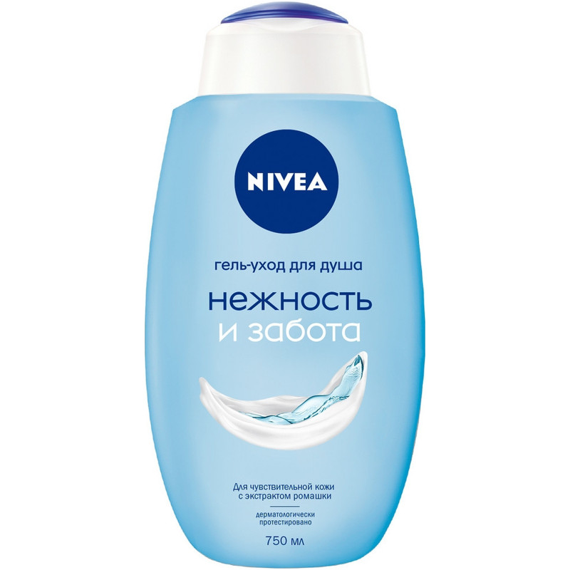 Изображение товара Гель-уход Nivea для душа Нежность и забота, 750мл