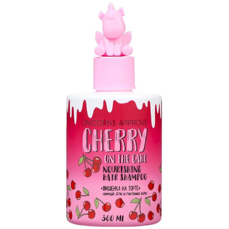 Изображение товара Шампунь Unicorns Approve Вишенка на торте для ослабленных волос 300мл