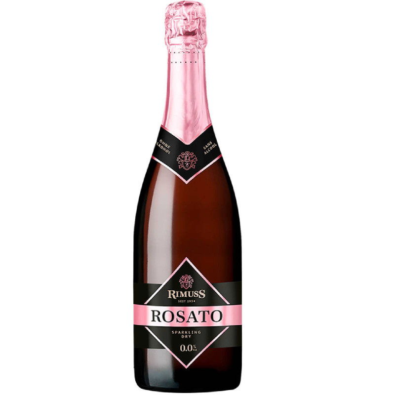 Изображение товара Напиток Rimuss Rosato безалкогольный газированный розовый, 750мл