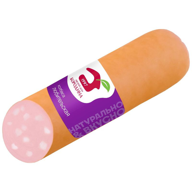 Изображение товара Колбаса варёная МД Бородина Любительская высший сорт 300 г Россия