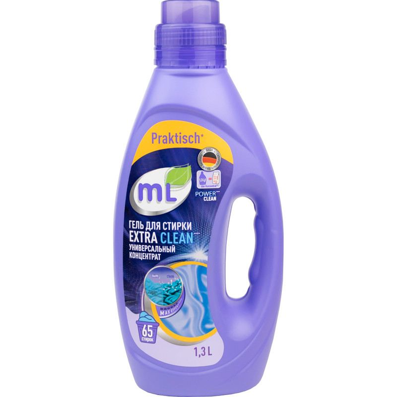Изображение товара Гель Meine Liebe Extra Clean для стирки универсальный концентрат, 1.3л