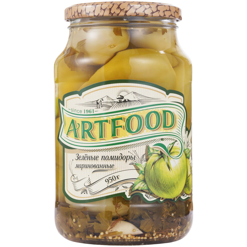 Изображение товара Помидоры Artfood зелёные маринованные, 950г