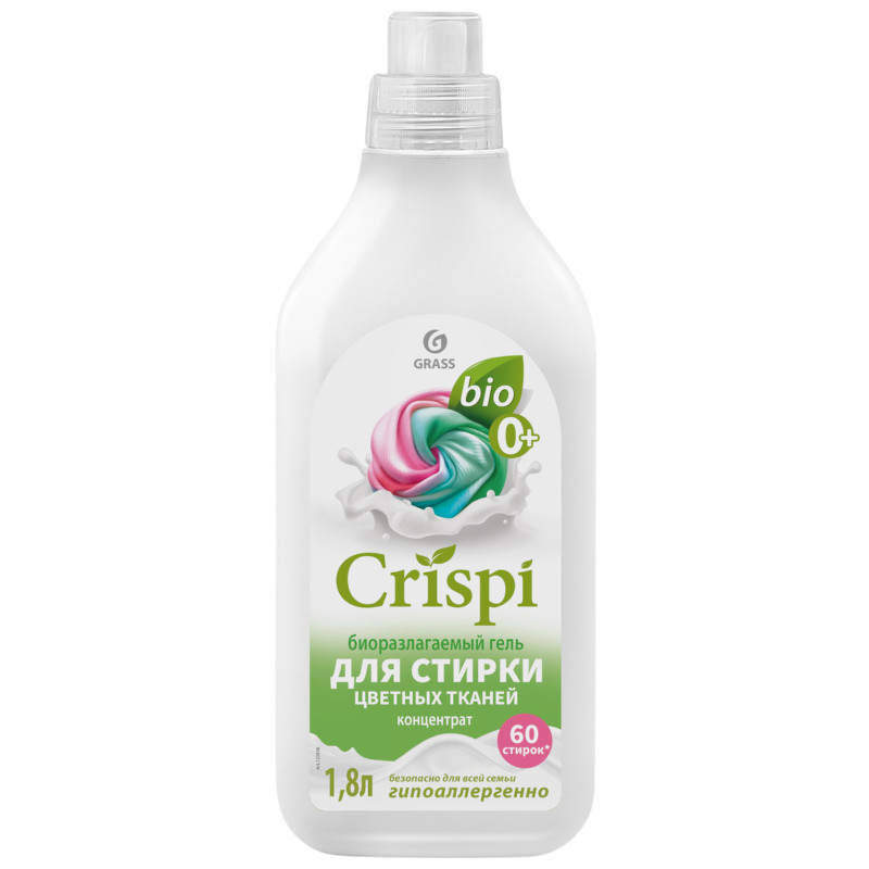 Изображение товара Гель Grass Crispi для стирки цветных тканей, 1.8л